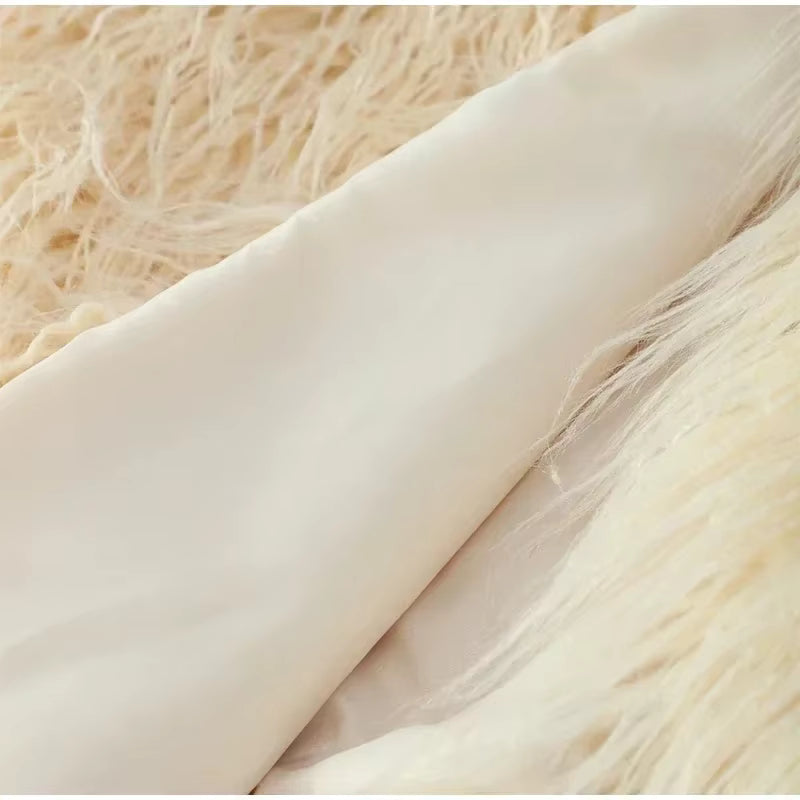 Weicher Kunstfell Wintermantel