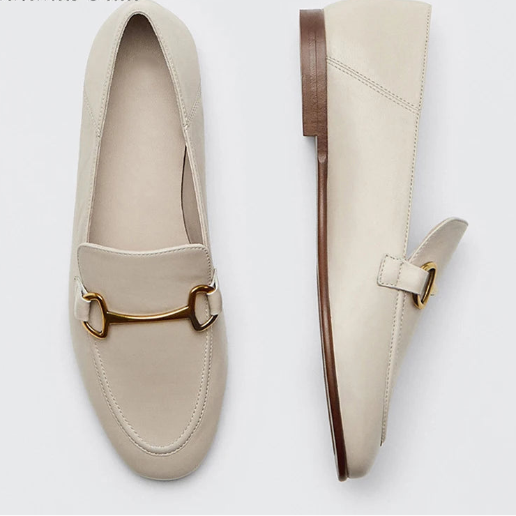 Damen Leder Loafers
