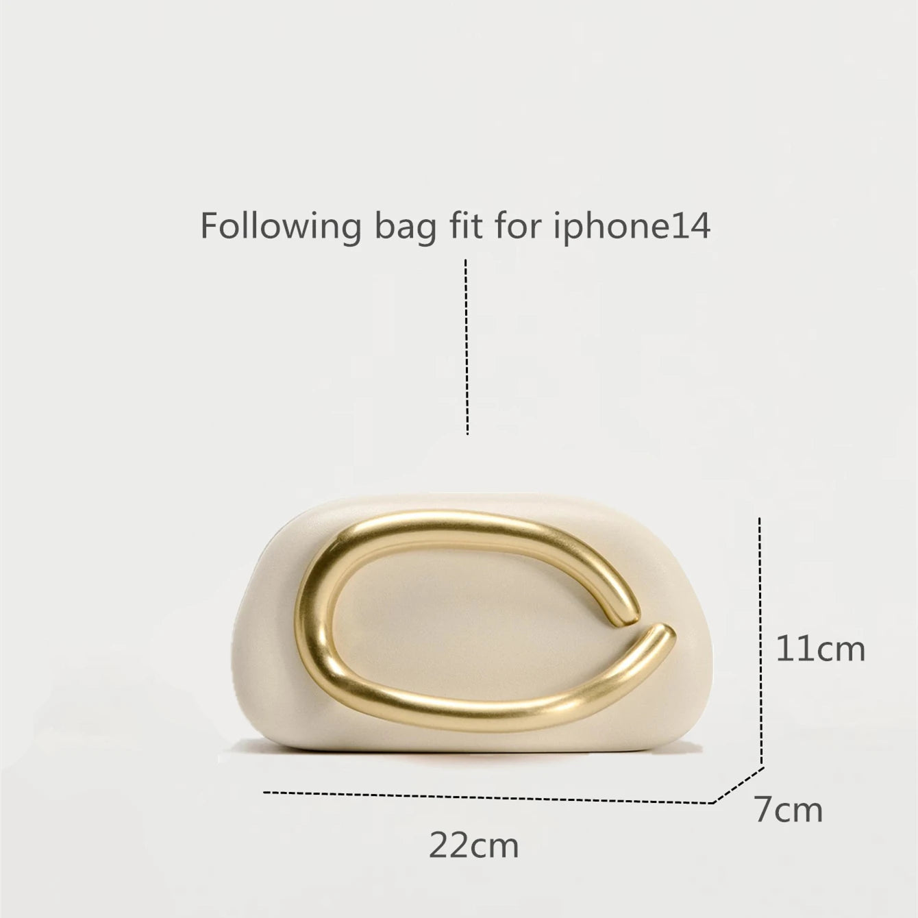 Elegante Clutch mit Metallverschluss