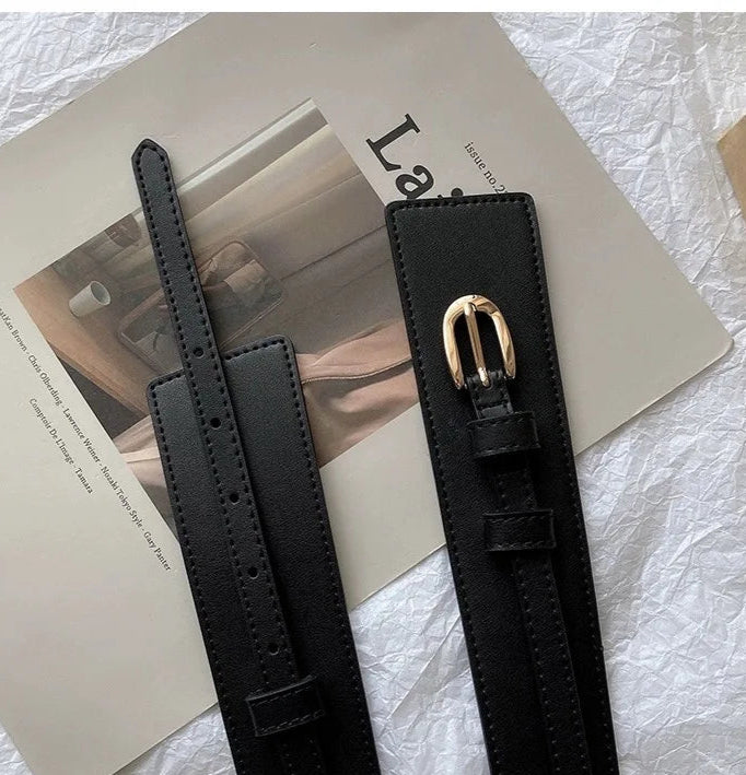 Elastischer Taillengürtel in Schwarz