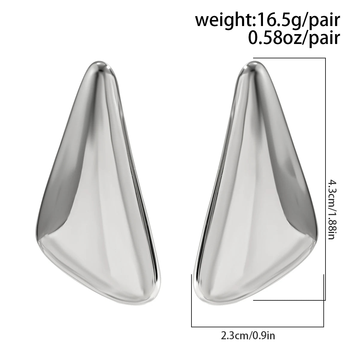 Vintage Ohrstecker im geometrischen Design