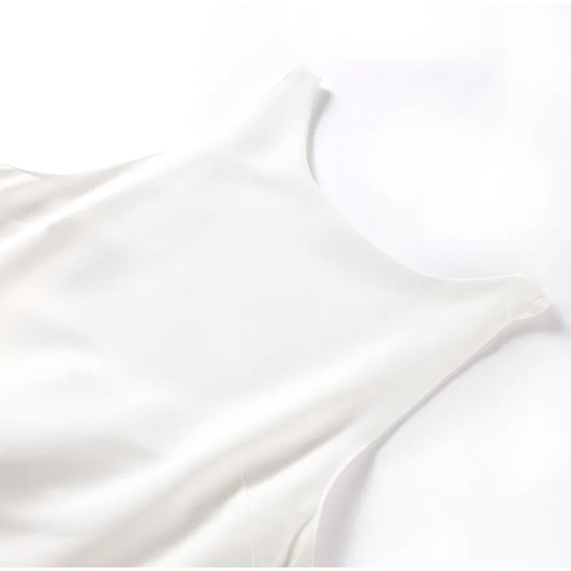 Ärmelloses Minikleid mit Rüschen & Falten-Design