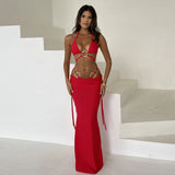 3-teiliges Bikini-Set – Tanga & Cover-Up