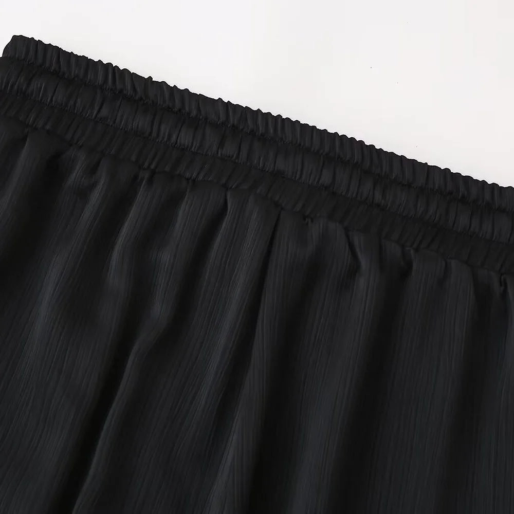 Doppelreihiges Blazer-Set mit Falteneffekt