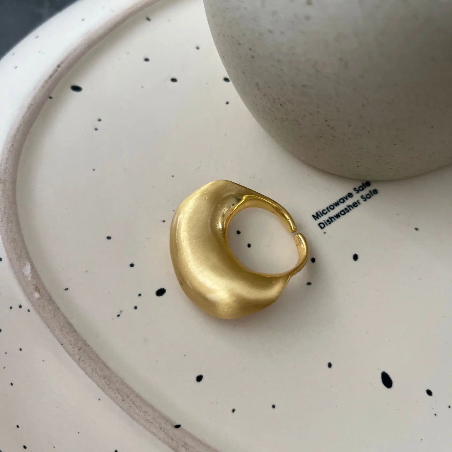 Verstellbare Chunky-Ringe im geometrischen Design