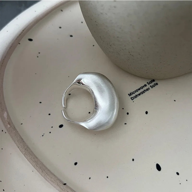 Verstellbare Chunky-Ringe im geometrischen Design