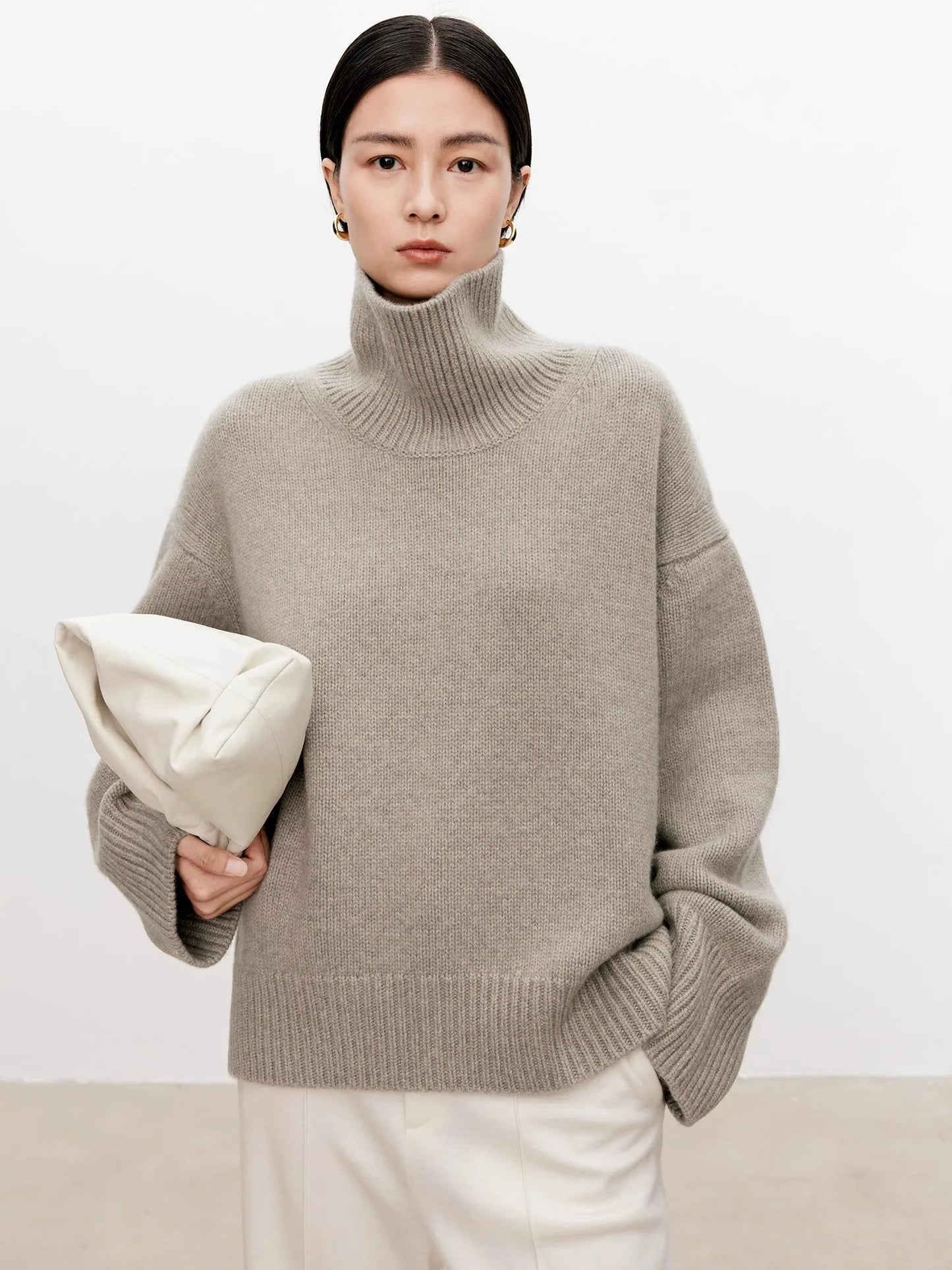 Oversized Cashmere Turtleneck