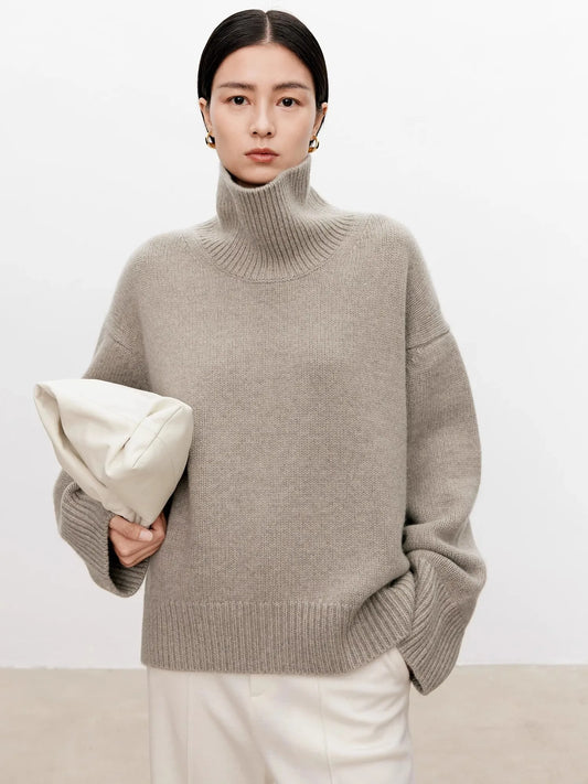 Oversized Cashmere Turtleneck