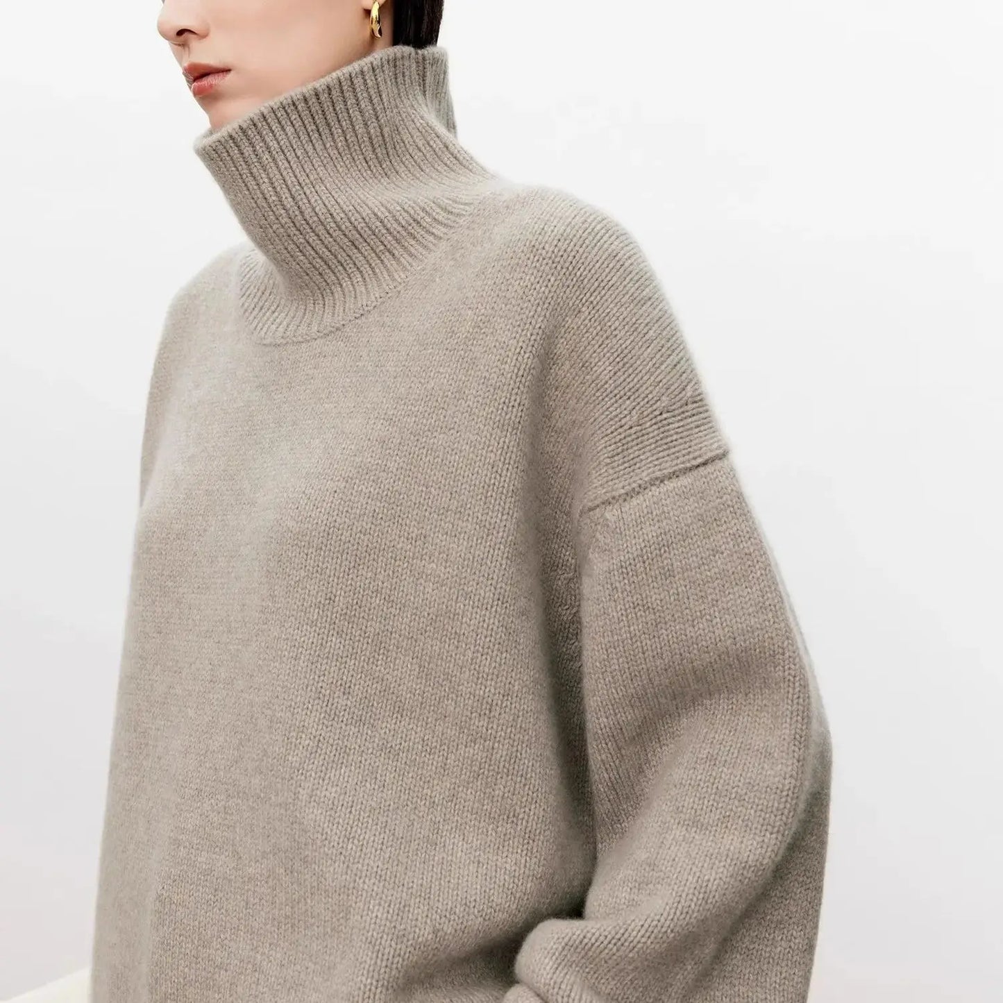 Oversized Cashmere Turtleneck